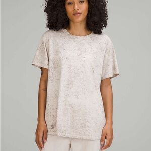 EUC Lululemon All Yours Oversized T-Shirt | Sz 8 | Cirrus Wash White Opal
